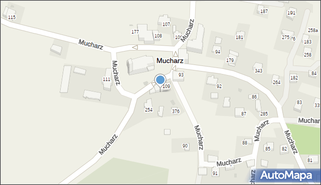 Mucharz, Mucharz, 110, mapa Mucharz