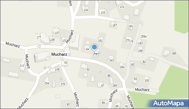 Mucharz, Mucharz, 179, mapa Mucharz