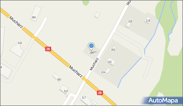 Mucharz, Mucharz, 295, mapa Mucharz