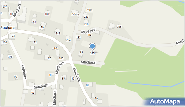 Mucharz, Mucharz, 335, mapa Mucharz
