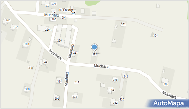 Mucharz, Mucharz, 382, mapa Mucharz