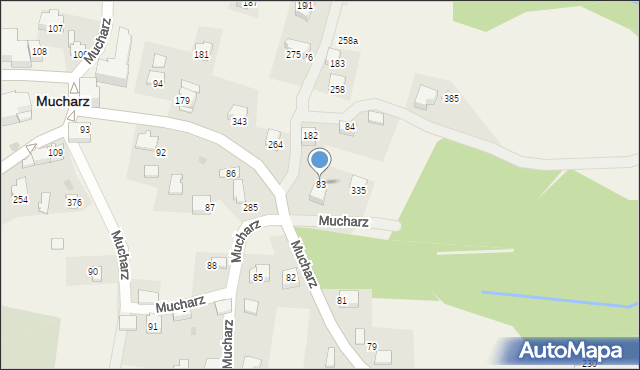 Mucharz, Mucharz, 83, mapa Mucharz