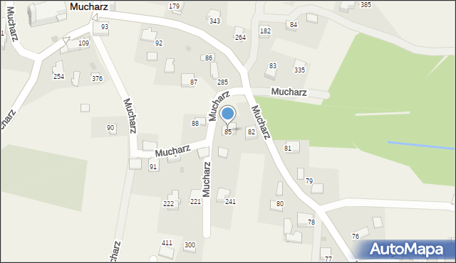 Mucharz, Mucharz, 85, mapa Mucharz