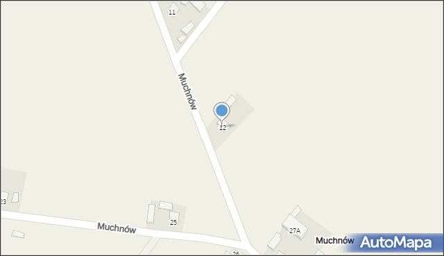 Muchnów, Muchnów, 12, mapa Muchnów