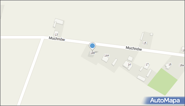 Muchnów, Muchnów, 14b, mapa Muchnów