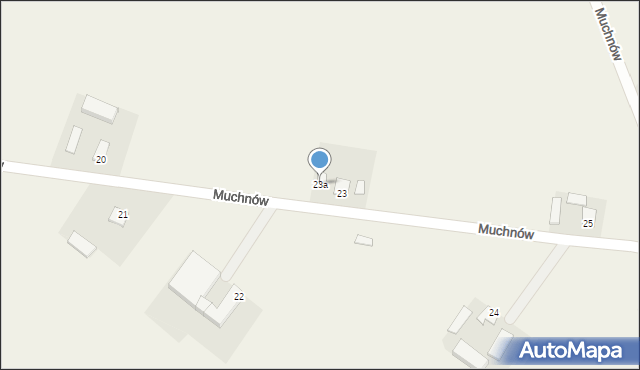 Muchnów, Muchnów, 23a, mapa Muchnów
