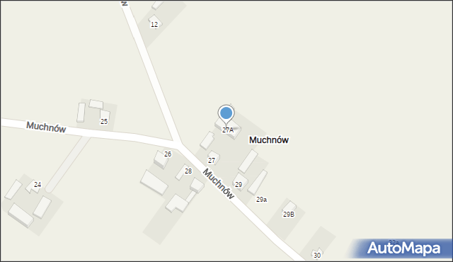 Muchnów, Muchnów, 27A, mapa Muchnów