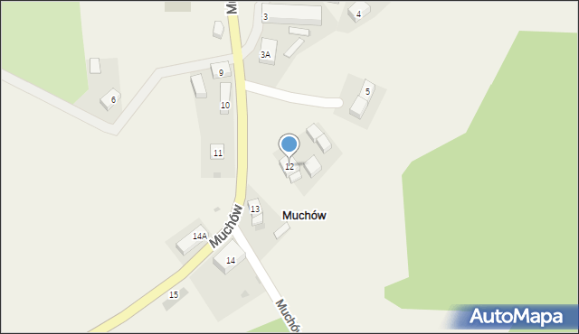 Muchów, Muchów, 12, mapa Muchów