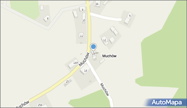 Muchów, Muchów, 13, mapa Muchów