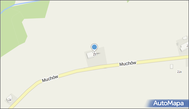 Muchów, Muchów, 23, mapa Muchów