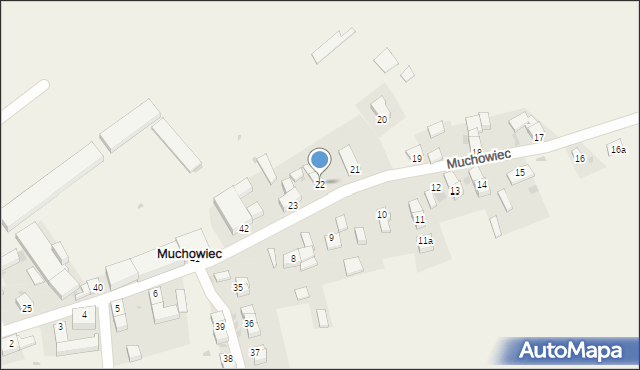 Muchowiec, Muchowiec, 22, mapa Muchowiec