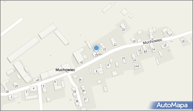 Muchowiec, Muchowiec, 23, mapa Muchowiec