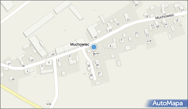 Muchowiec, Muchowiec, 35, mapa Muchowiec