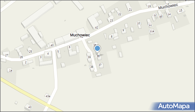 Muchowiec, Muchowiec, 36/2, mapa Muchowiec