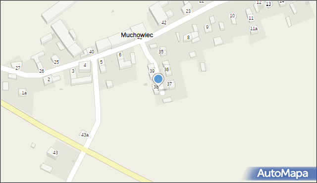 Muchowiec, Muchowiec, 38/2, mapa Muchowiec