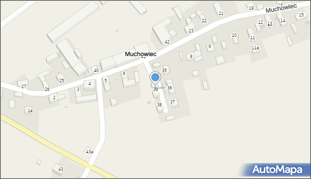 Muchowiec, Muchowiec, 39, mapa Muchowiec