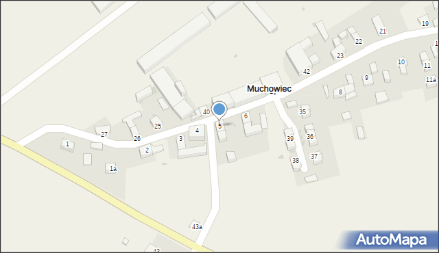 Muchowiec, Muchowiec, 5, mapa Muchowiec