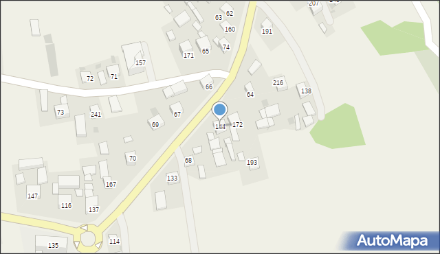 Muchówka, Muchówka, 144, mapa Muchówka