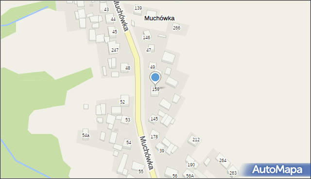 Muchówka, Muchówka, 159, mapa Muchówka