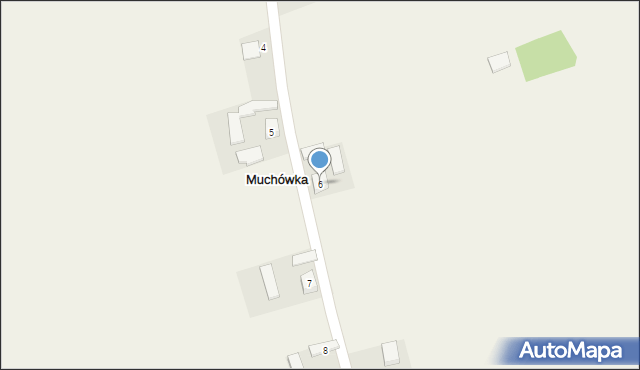 Muchówka, Muchówka, 6, mapa Muchówka