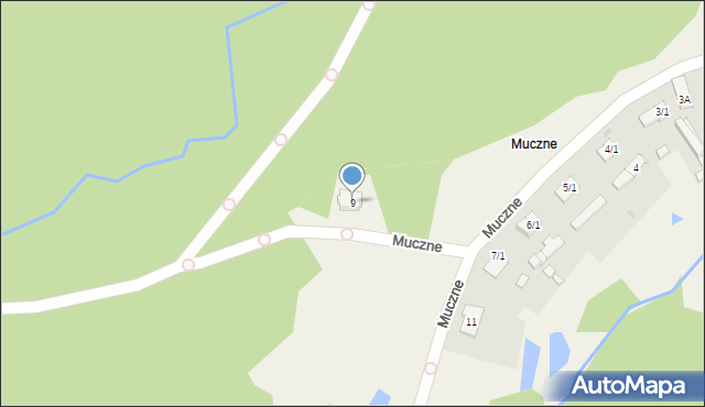 Muczne, Muczne, 9, mapa Muczne