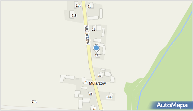 Mularzów, Mularzów, 23, mapa Mularzów