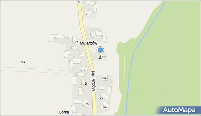 Mularzów, Mularzów, 26A, mapa Mularzów