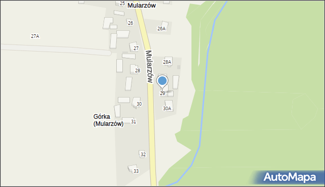 Mularzów, Mularzów, 29, mapa Mularzów