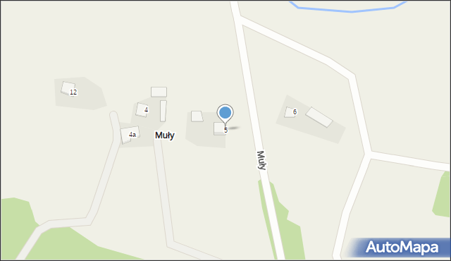 Muły, Muły, 5, mapa Muły