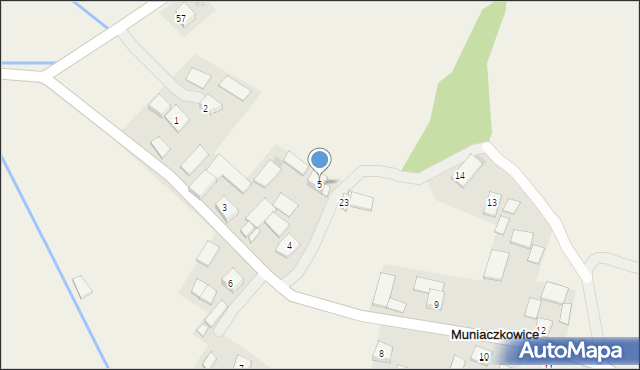 Muniaczkowice, Muniaczkowice, 5, mapa Muniaczkowice