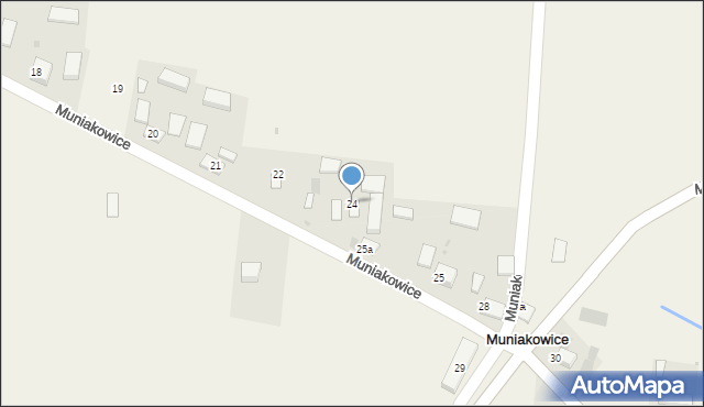 Muniakowice, Muniakowice, 24, mapa Muniakowice