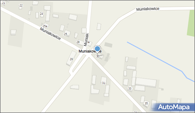 Muniakowice, Muniakowice, 30, mapa Muniakowice