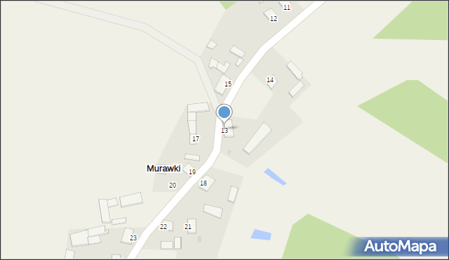 Murawki, Murawki, 13, mapa Murawki