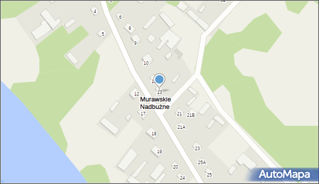 Murawskie Nadbużne, Murawskie Nadbużne, 13, mapa Murawskie Nadbużne