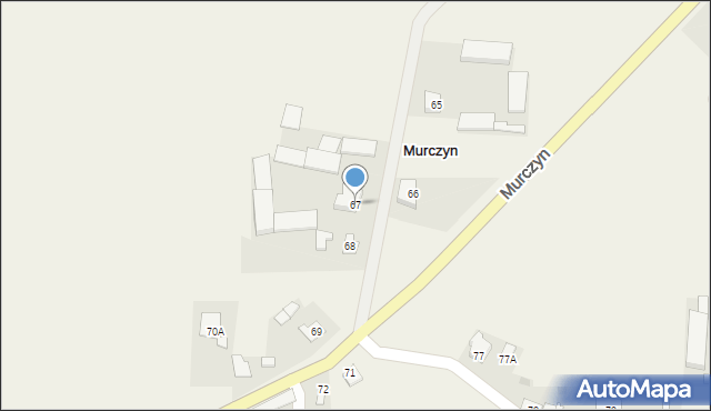 Murczyn, Murczyn, 67, mapa Murczyn
