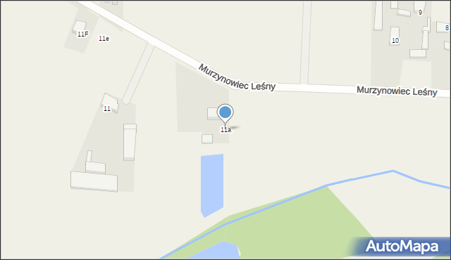 Murzynowiec Leśny, Murzynowiec Leśny, 11a, mapa Murzynowiec Leśny