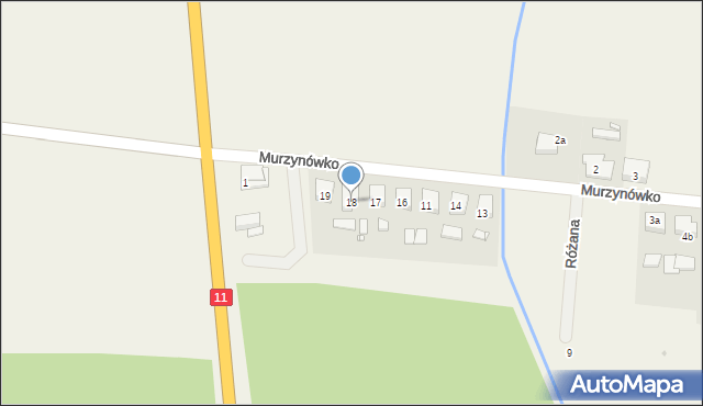 Murzynówko, Murzynówko, 18, mapa Murzynówko