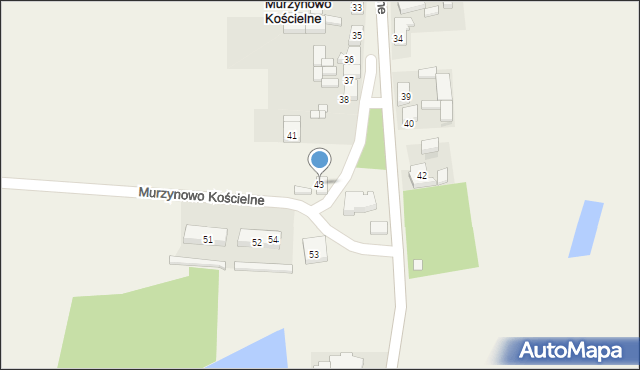 Murzynowo Kościelne, Murzynowo Kościelne, 43, mapa Murzynowo Kościelne