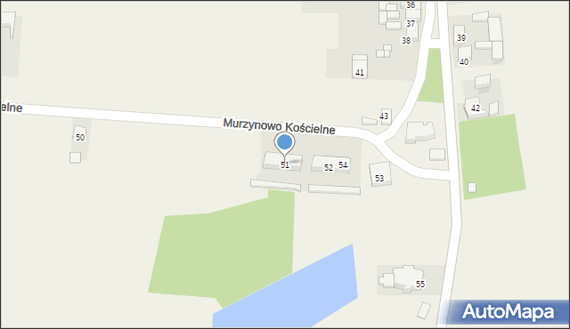 Murzynowo Kościelne, Murzynowo Kościelne, 51, mapa Murzynowo Kościelne