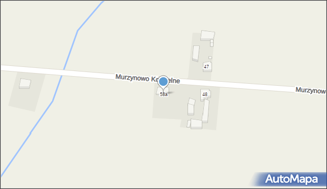 Murzynowo Kościelne, Murzynowo Kościelne, 58a, mapa Murzynowo Kościelne