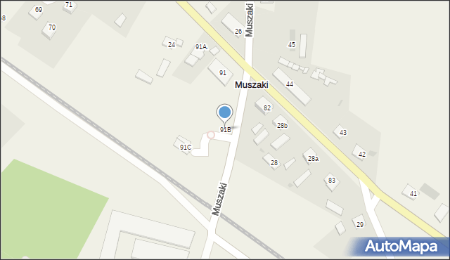 Muszaki, Muszaki, 91B, mapa Muszaki