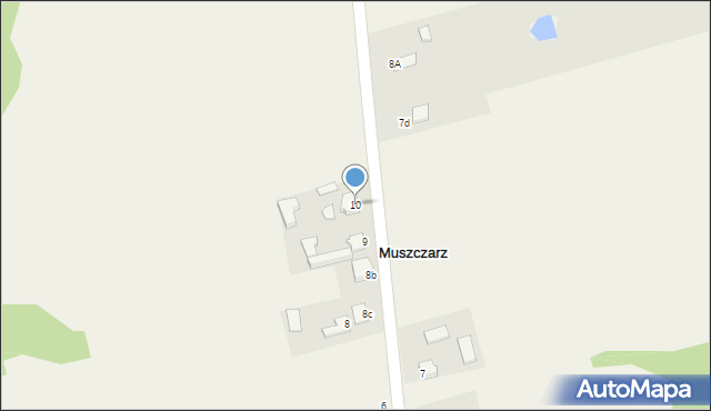 Muszczarz, Muszczarz, 10, mapa Muszczarz