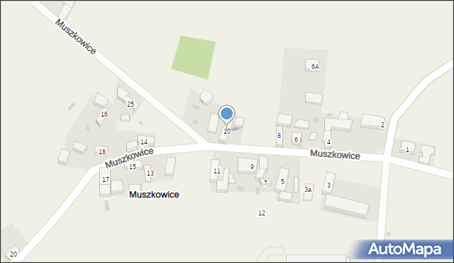 Muszkowice, Muszkowice, 10, mapa Muszkowice