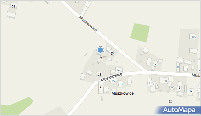 Muszkowice, Muszkowice, 16, mapa Muszkowice