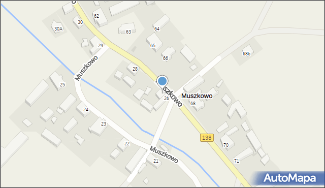Muszkowo, Muszkowo, 27, mapa Muszkowo