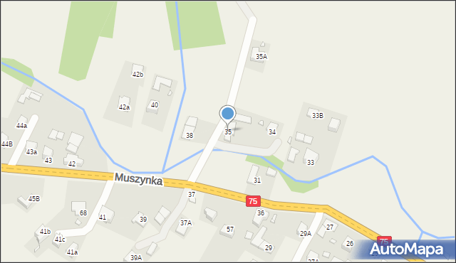 Muszynka, Muszynka, 35, mapa Muszynka