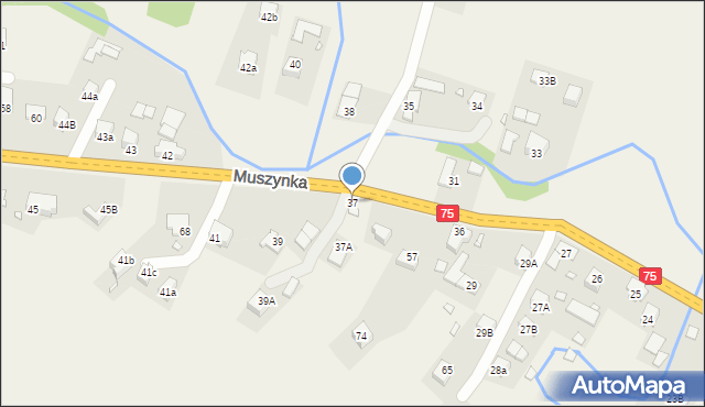 Muszynka, Muszynka, 37, mapa Muszynka