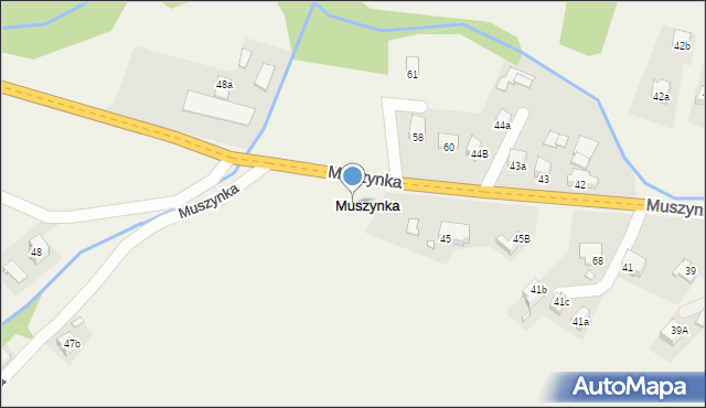 Muszynka, Muszynka, 45A, mapa Muszynka