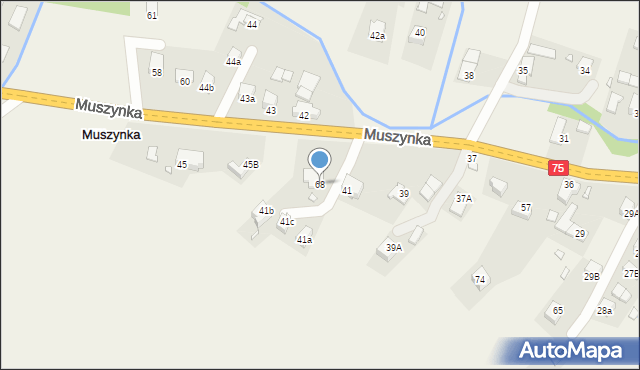 Muszynka, Muszynka, 68, mapa Muszynka