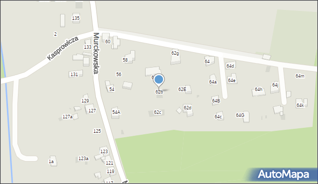 Mysłowice, Murckowska, 62b, mapa Mysłowice